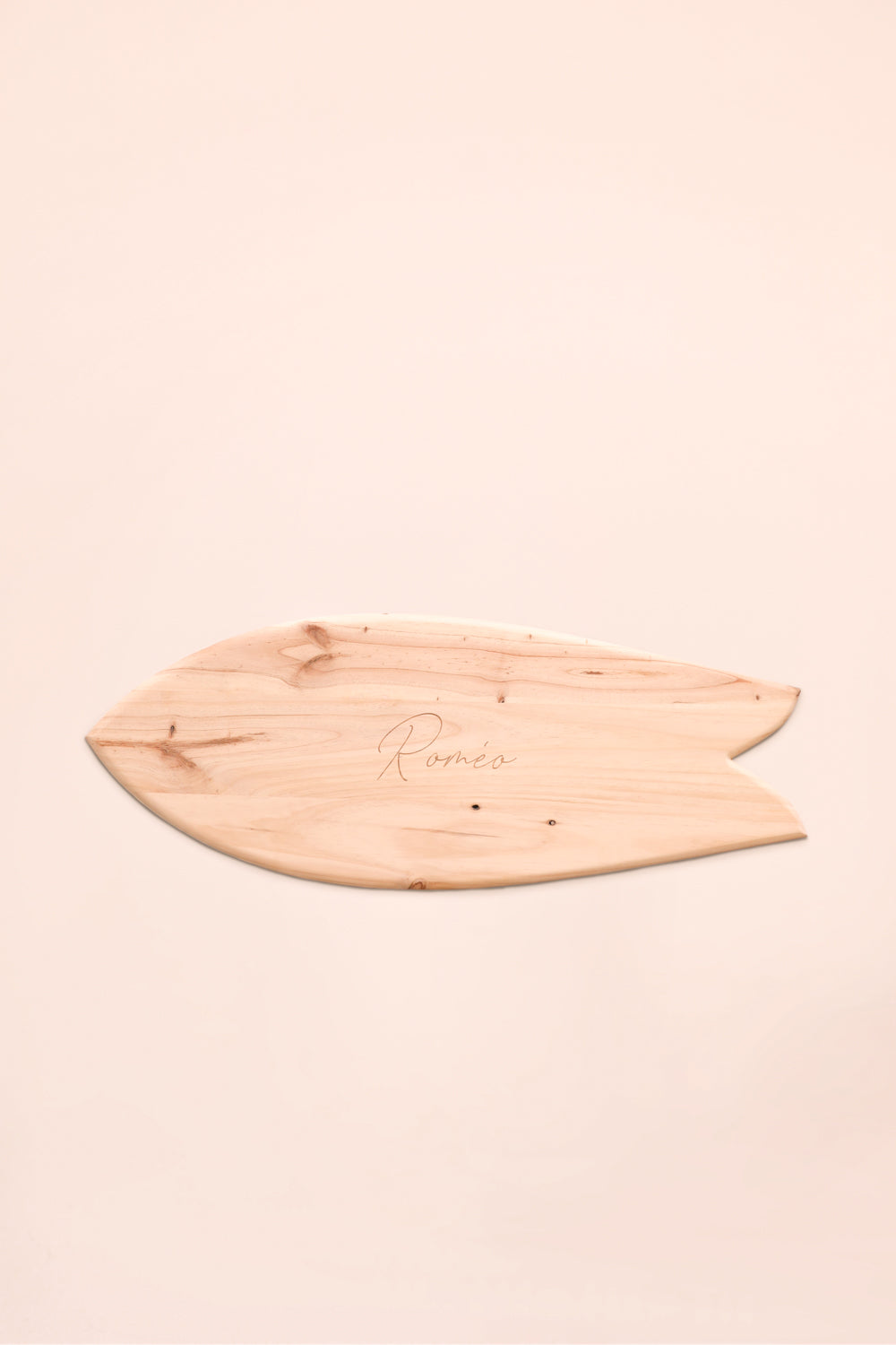Petite planche de surf de décoration en bois