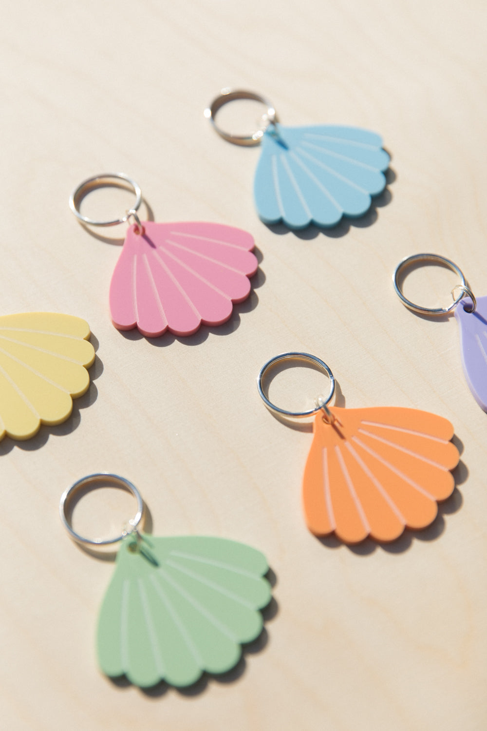 Pastel Shell Keychain