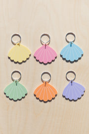 Pastel Shell Keychain