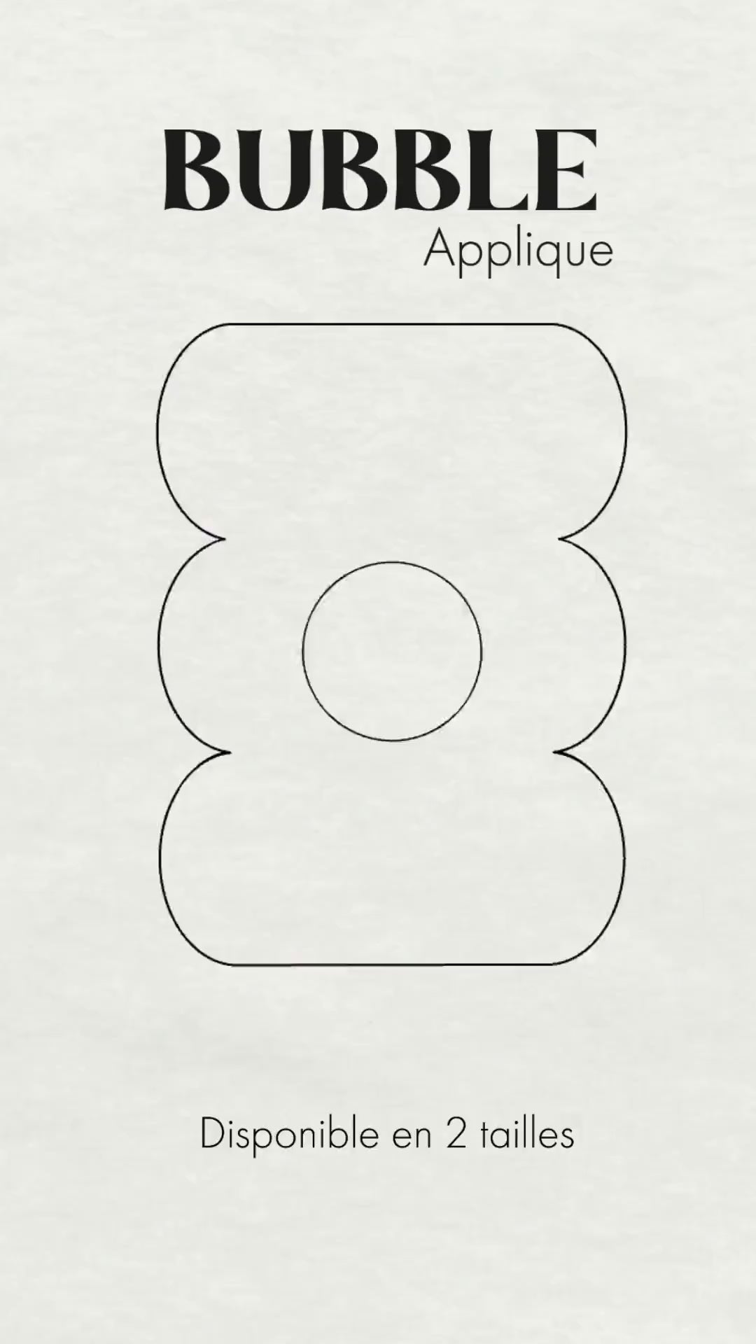 Charger la vidéo : Applique murale BUBBLE naturelle