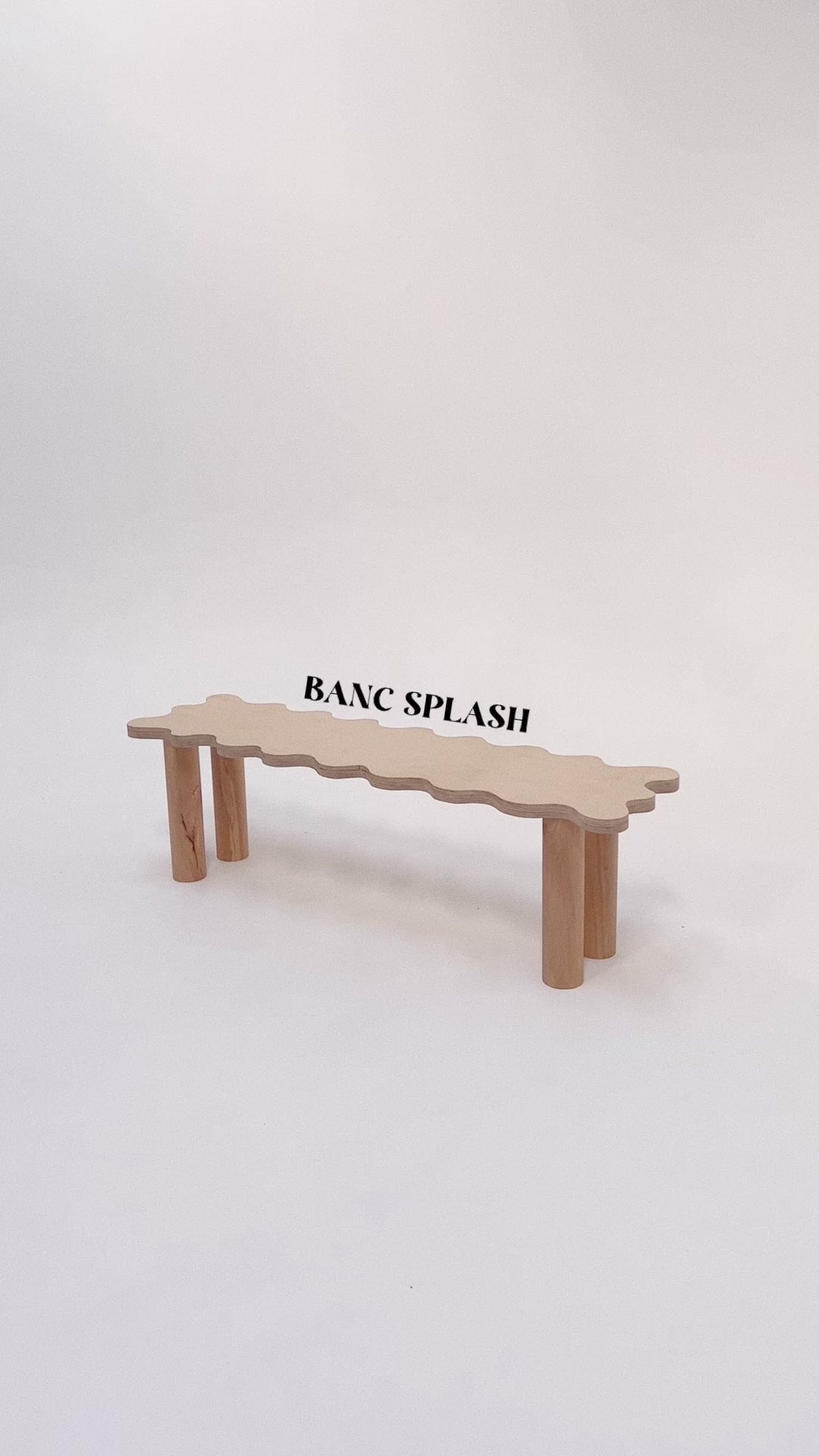 Charger la vidéo : Banc SPLASH naturel