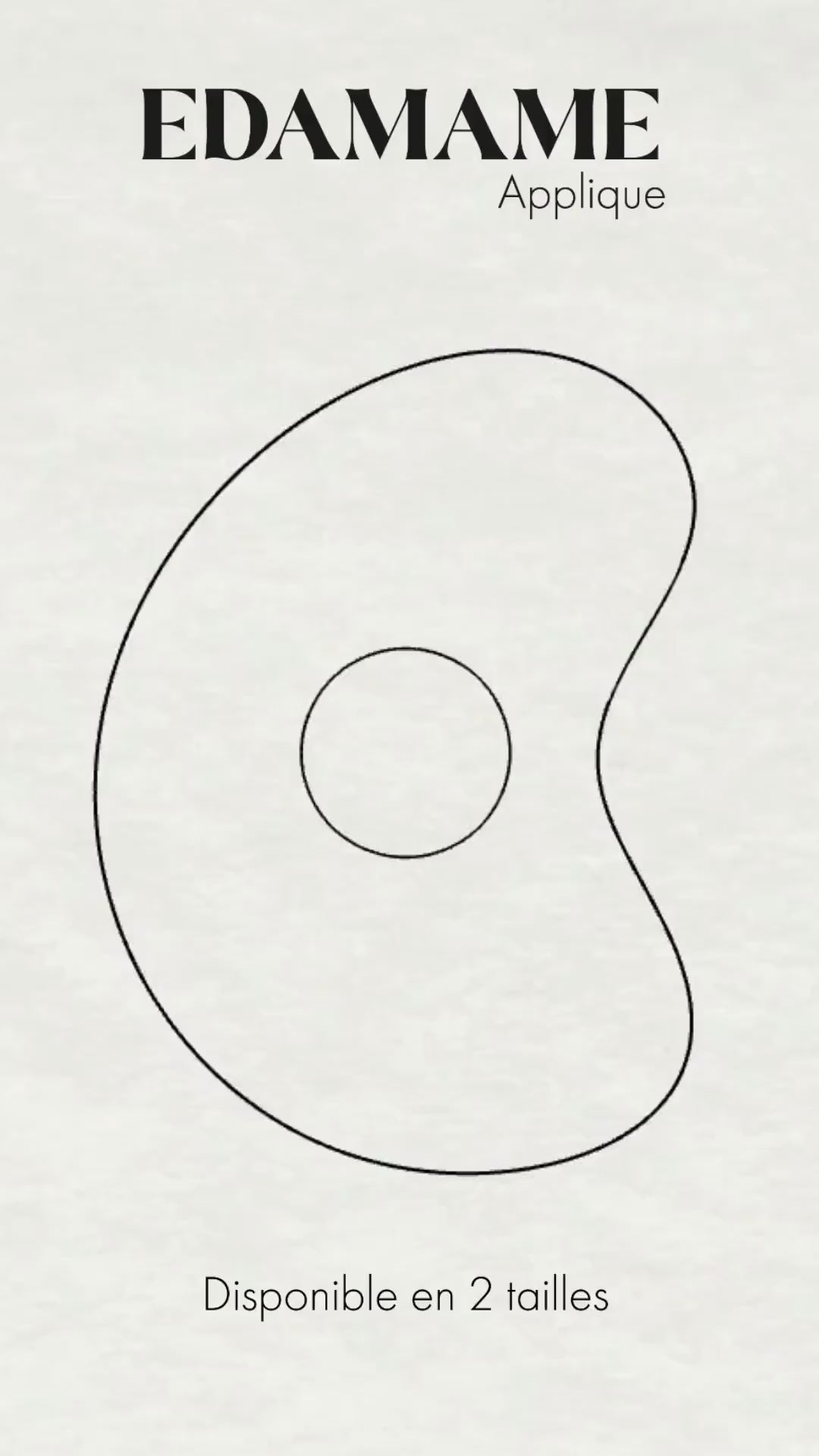 Charger la vidéo : Applique murale EDAMAME naturelle