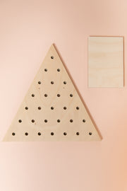 Small imperfect triangle pegboard