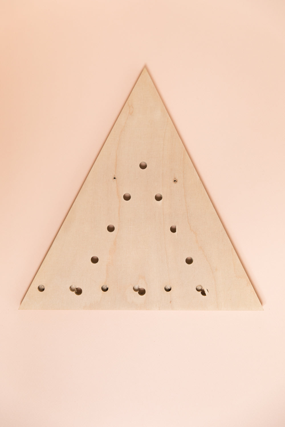 Small imperfect triangle pegboard