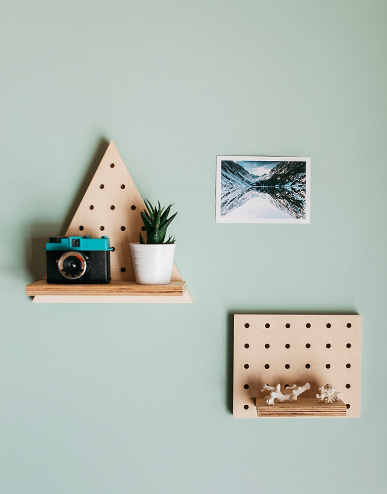 Small imperfect triangle pegboard