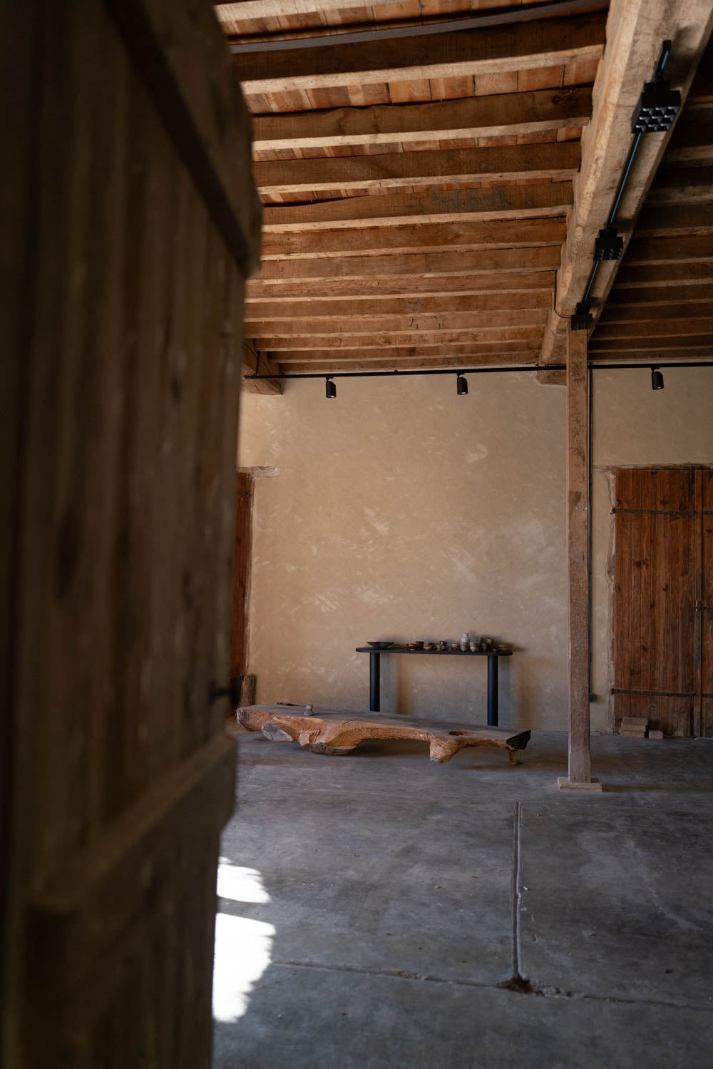 Grande console Nolina teintée noir