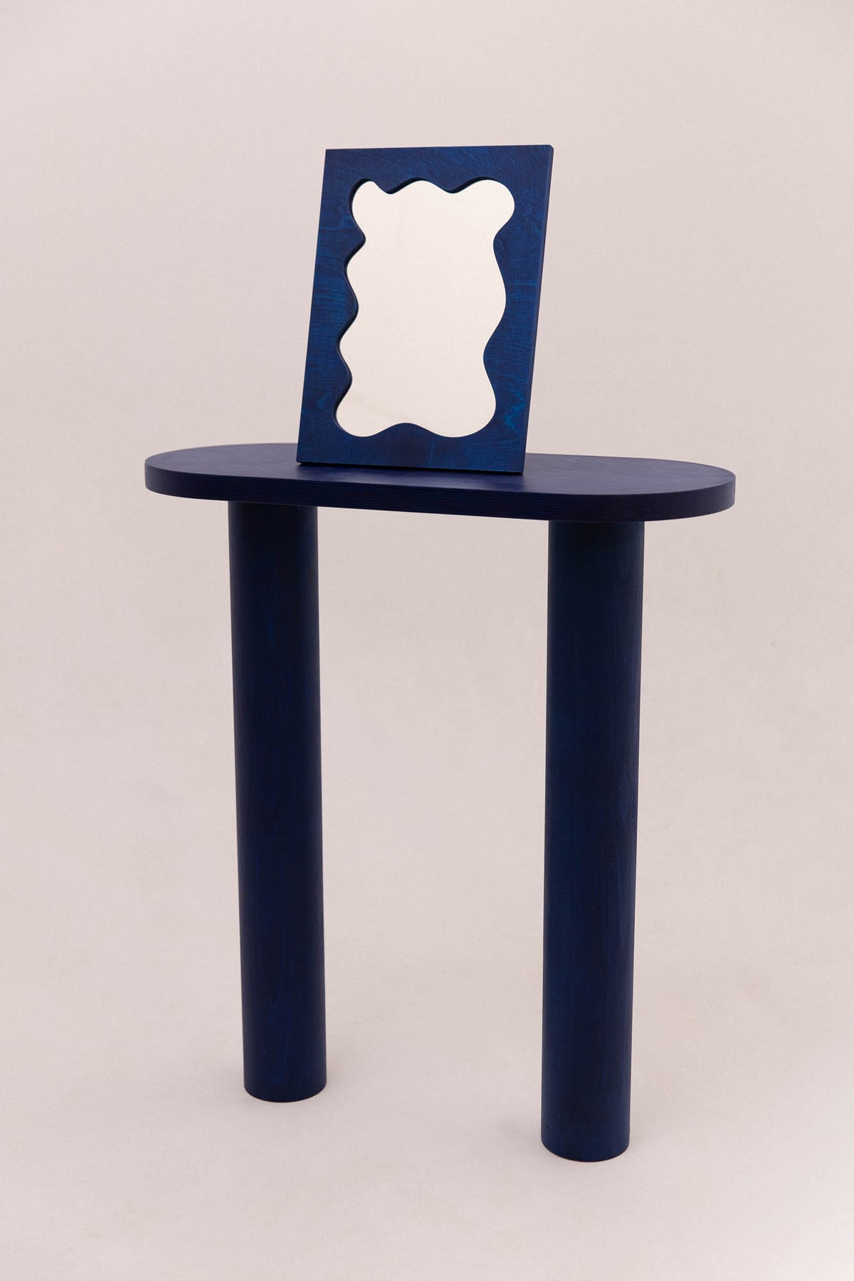 Miroir Splash bleu foncée - Pièce Unique