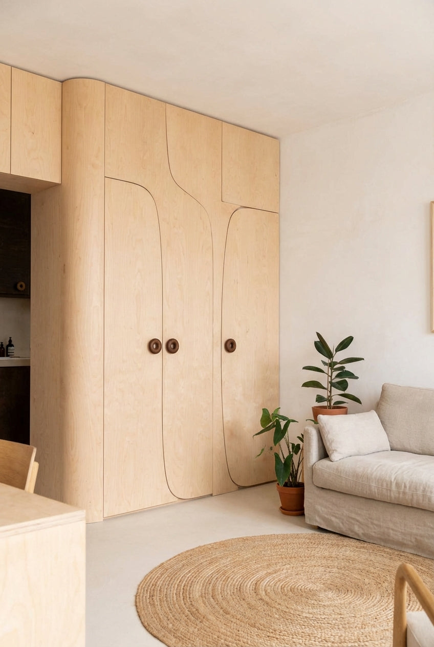 Donut-shaped oak handles