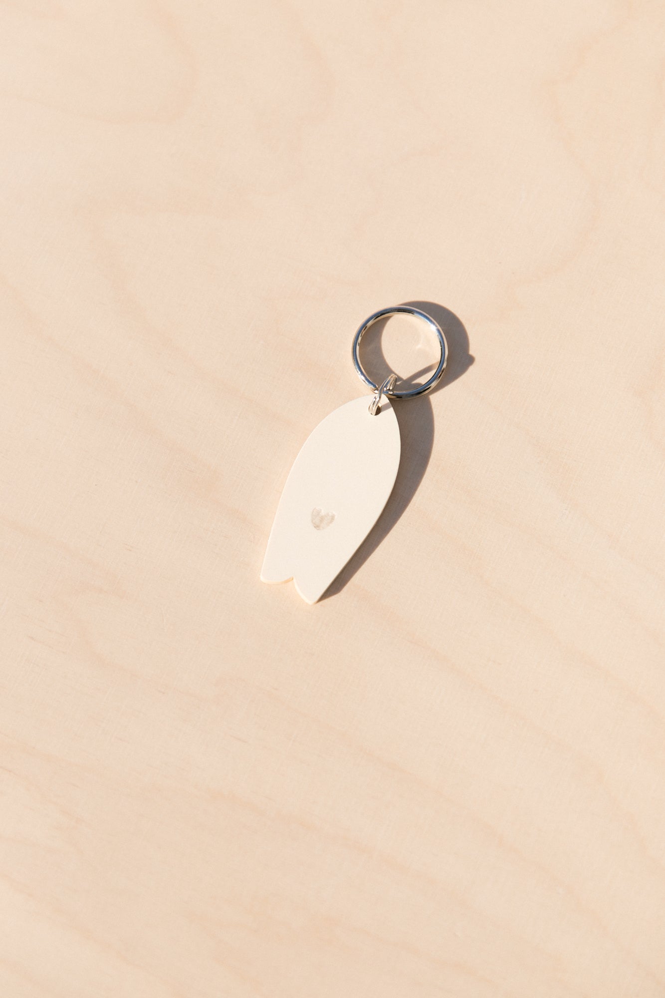 Porte-clés Surf motif coeur Bioplastique