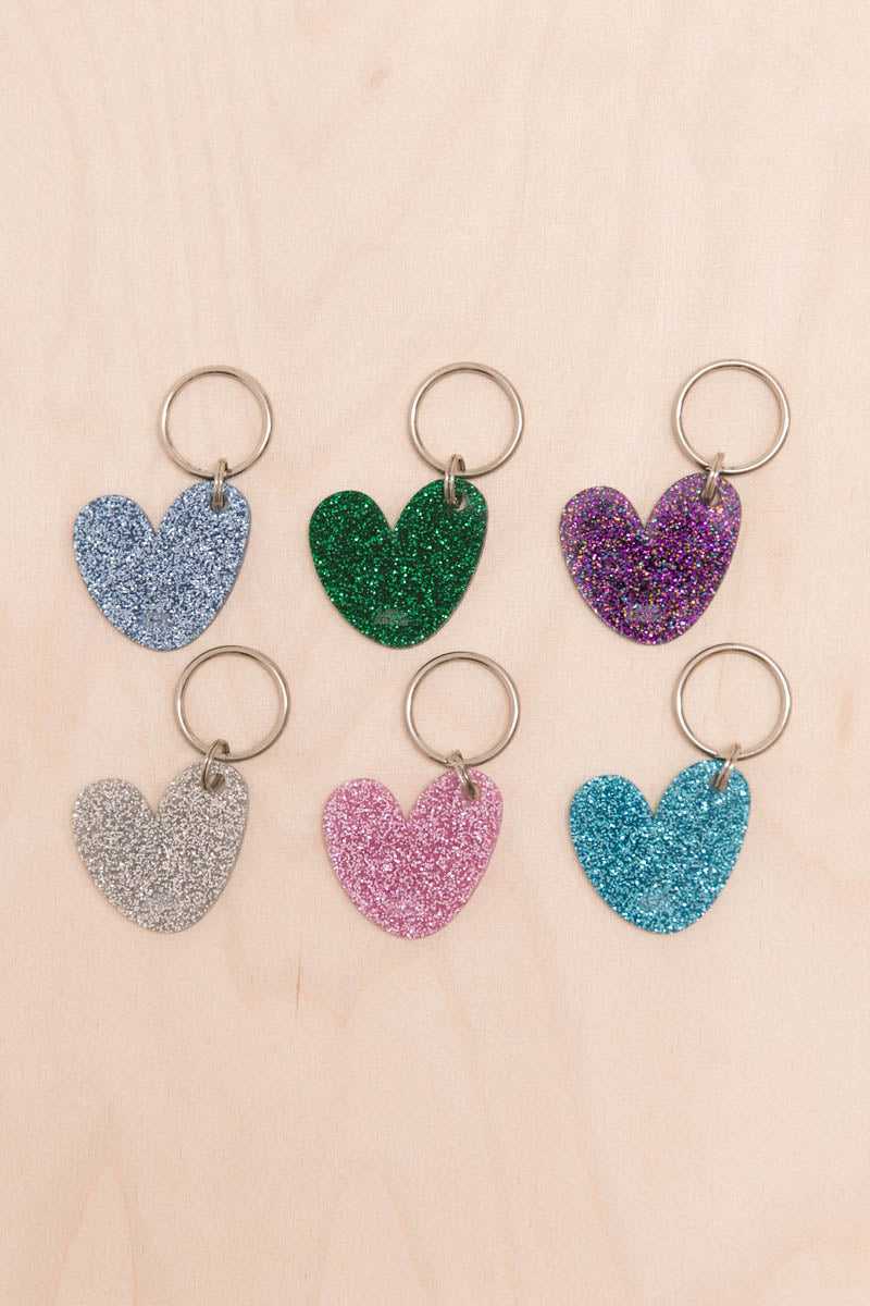 Porte-clés Coeur Paillettes