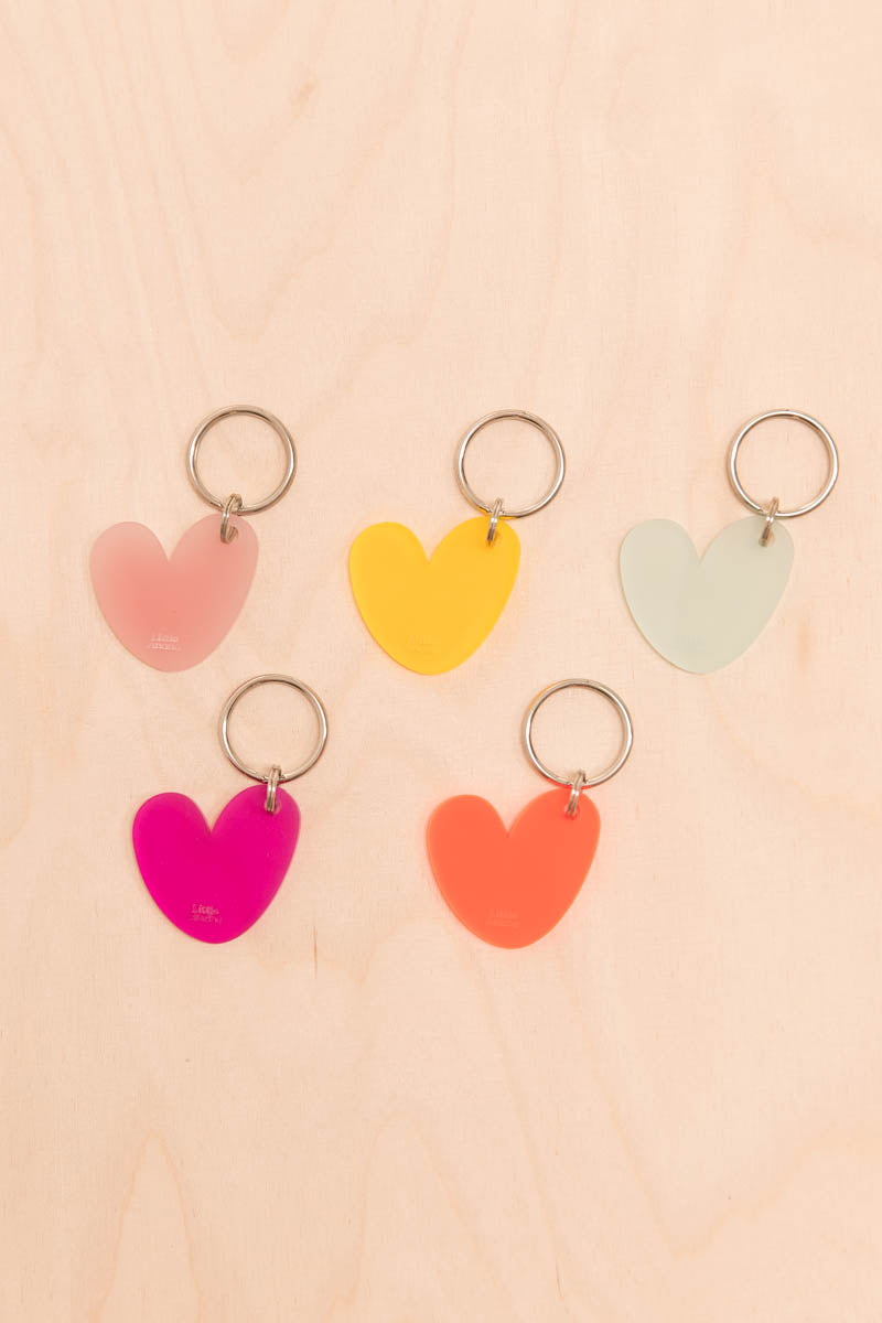 Porte-clés Coeur Translucide