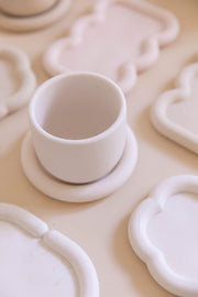 Pot rond en jesmonite