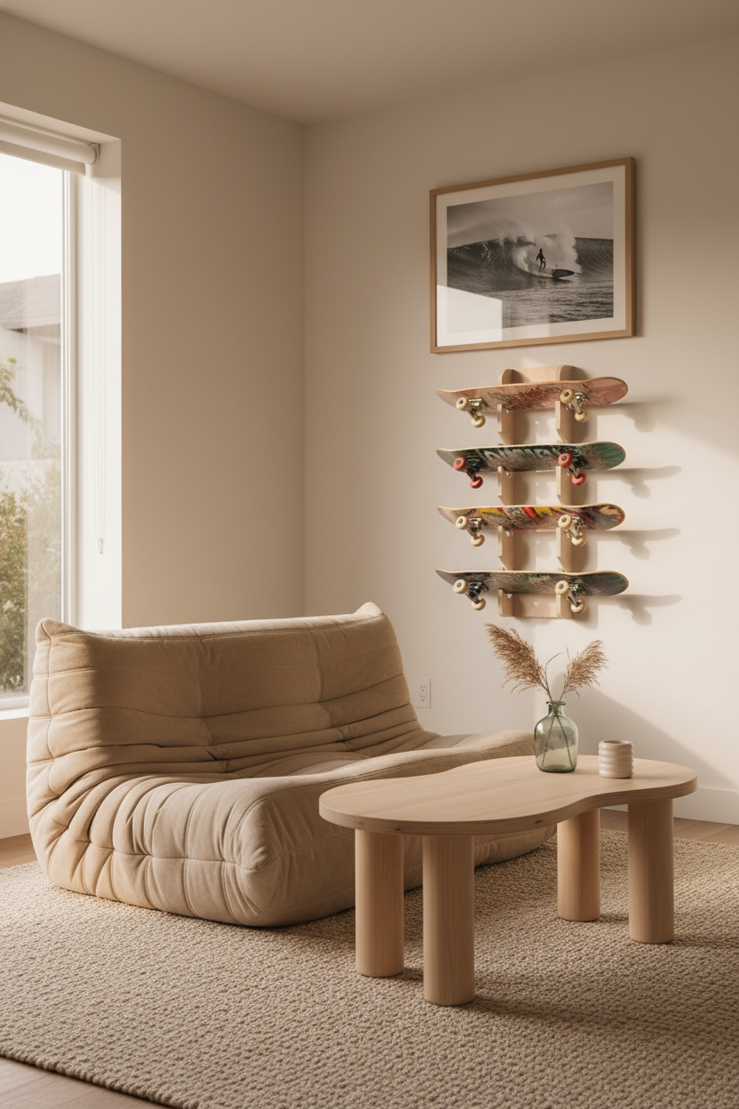 Support mural multiple pour skateboards