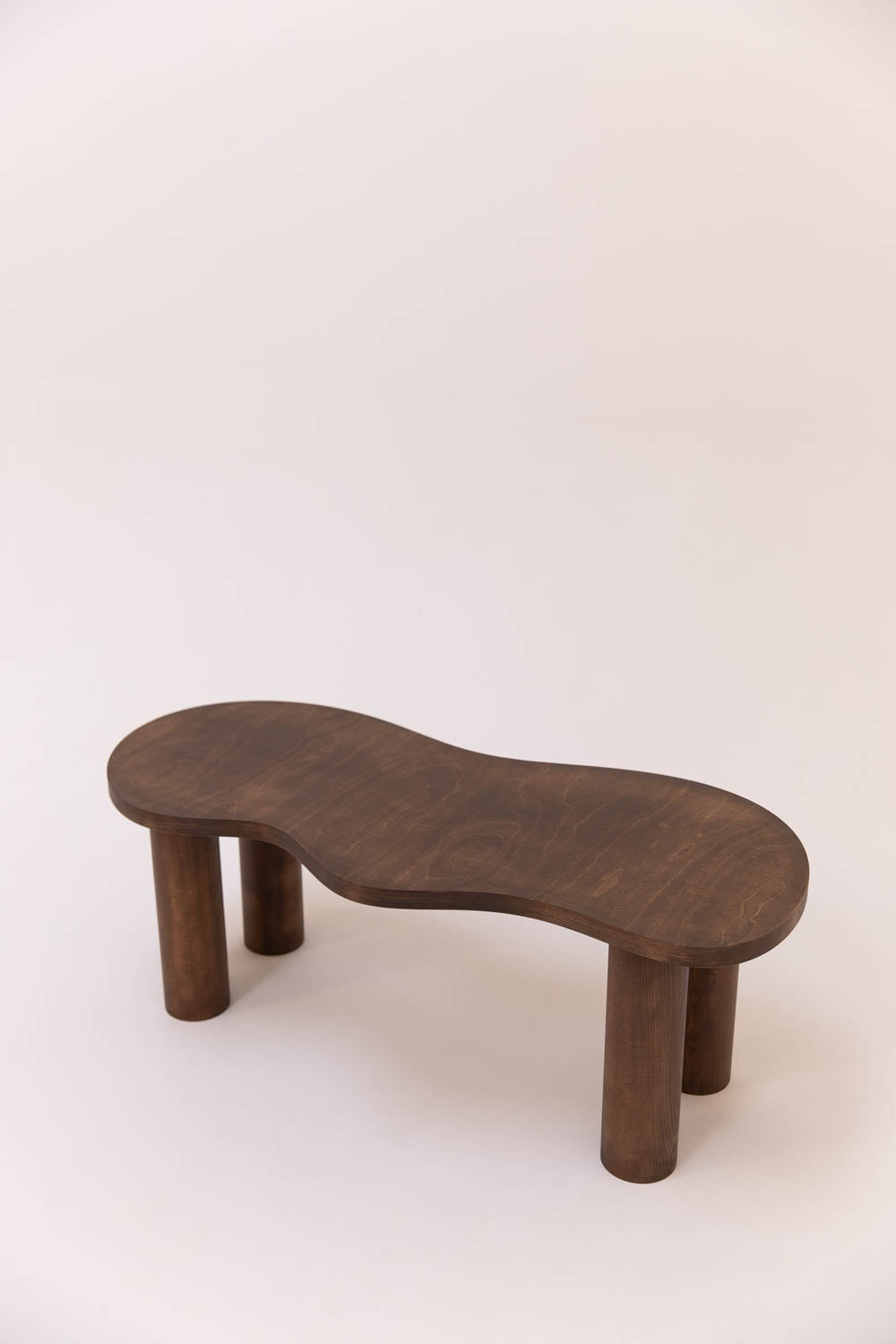 Table basse HARICOT finition huile teintée Chêne - Pièce Unique