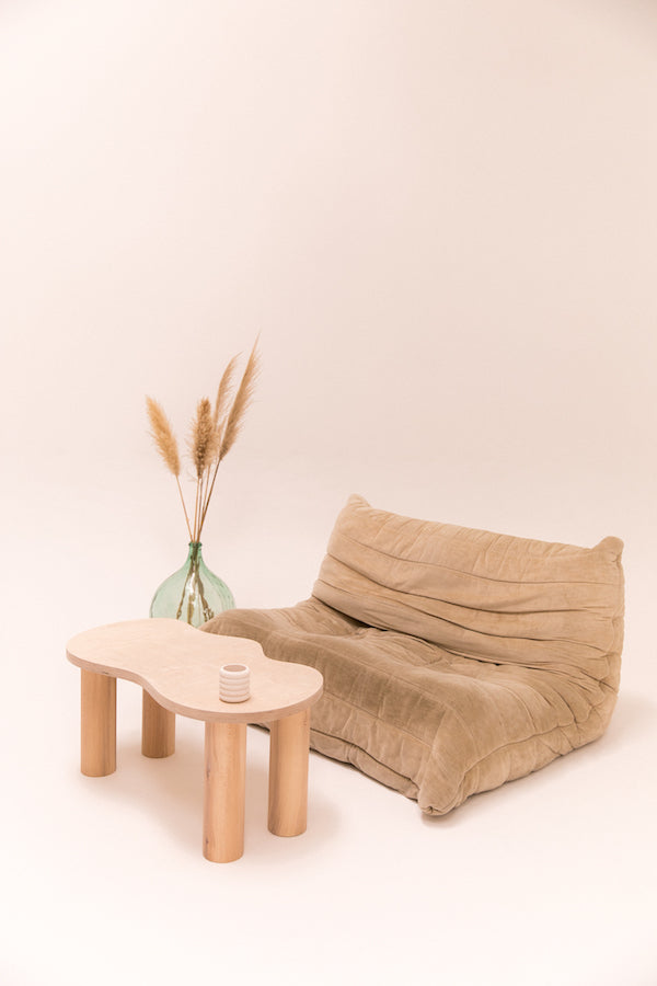 Petite table basse HARICOT naturelle