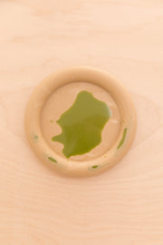 Porte savon ou sous verre en jesmonite rond