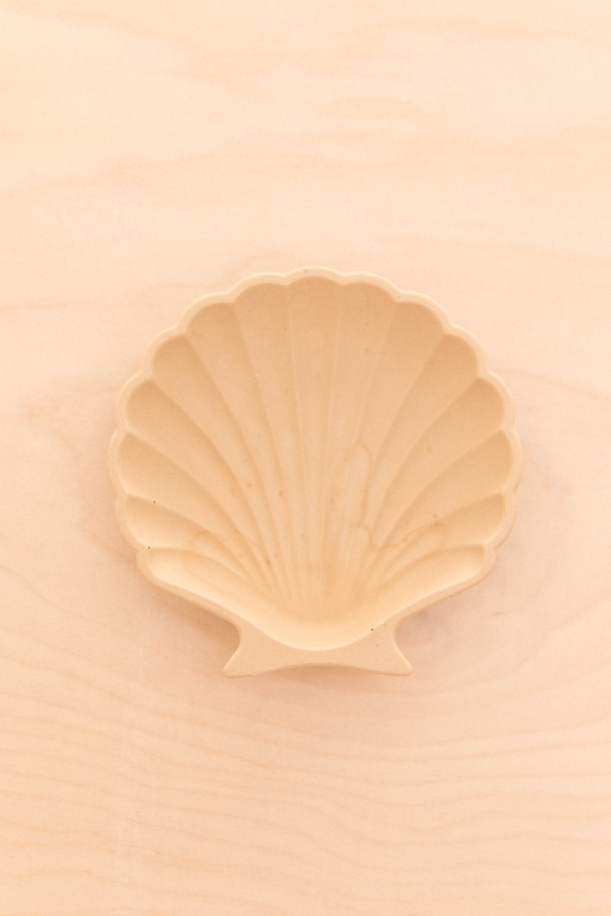 Porte savon ou vide poche en jesmonite forme coquillage imparfait