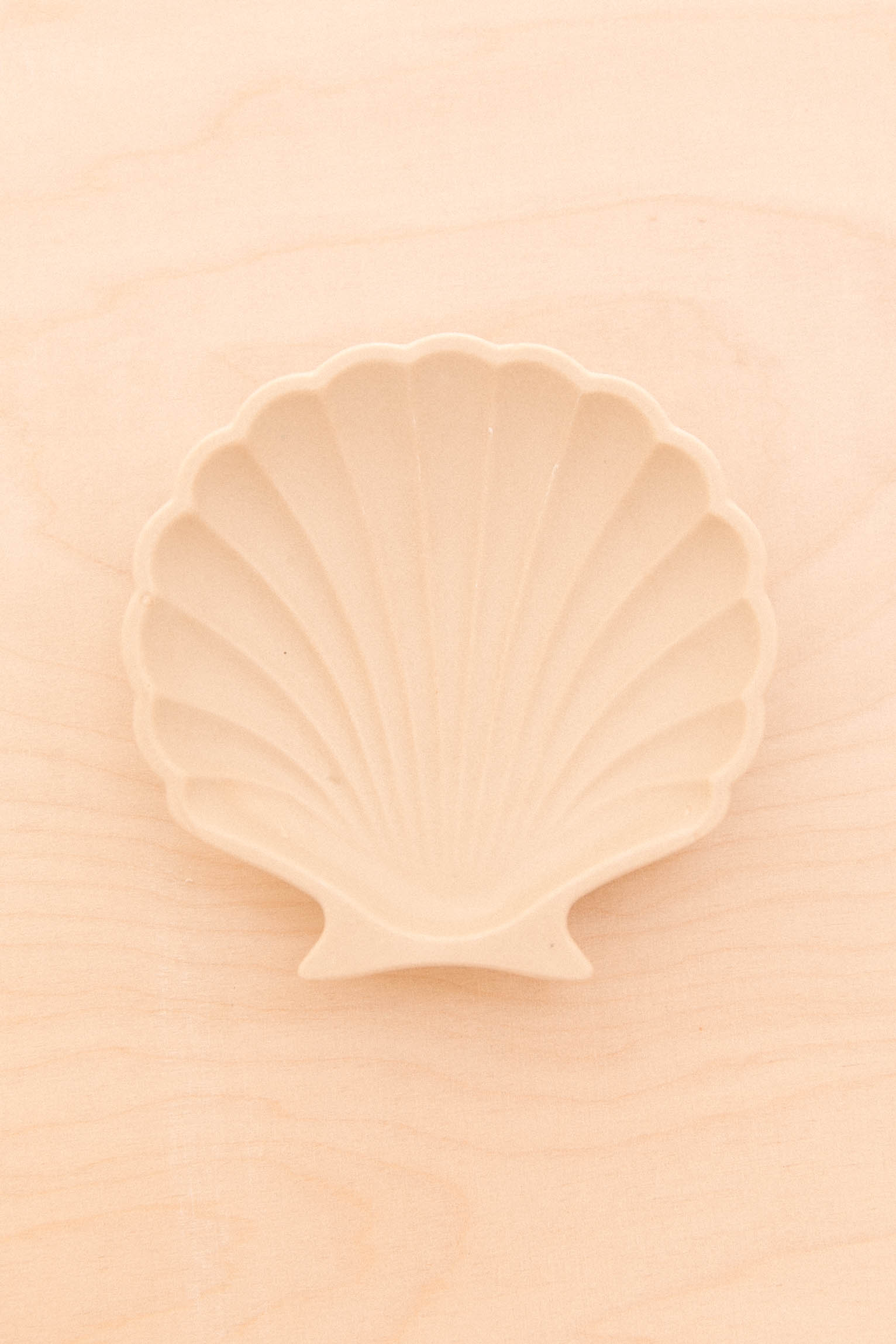 Porte savon ou vide poche en jesmonite forme coquillage imparfait