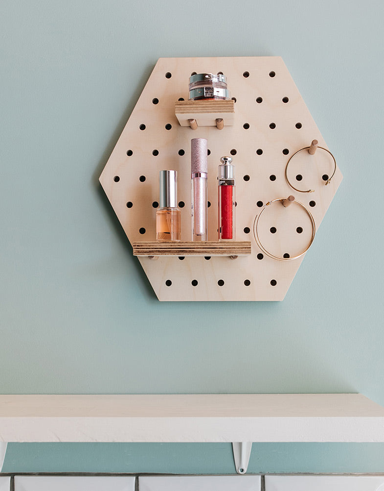 Pegboard hexagone