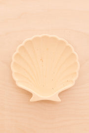 Porte savon ou vide poche en jesmonite forme coquillage imparfait